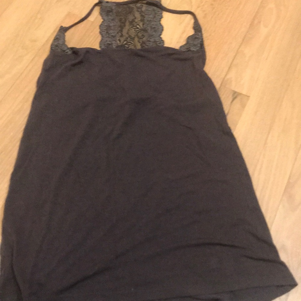 Xs express tank in grey lace back